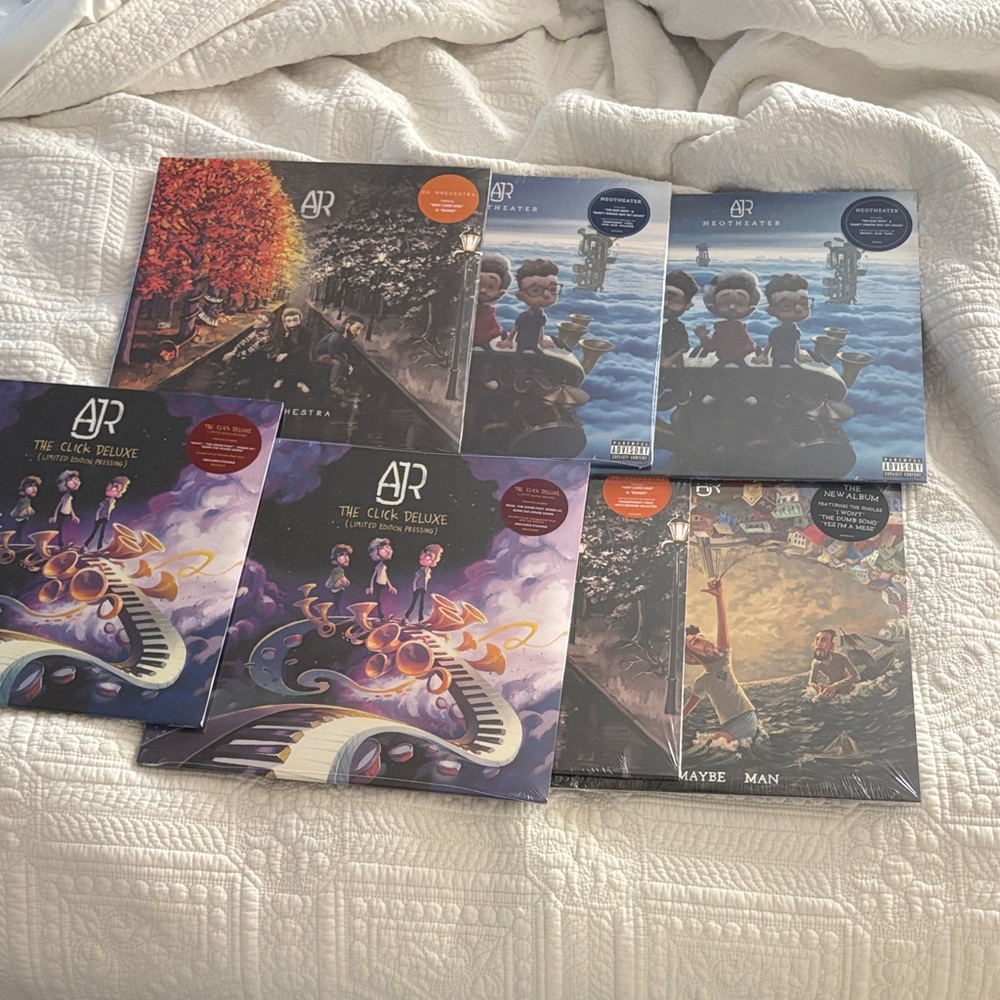AJR Album Collection with Colorful Covers